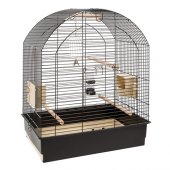 Оборудвана клетка за птици CAGE GRETA BLACK 69,5х44,5х84см.